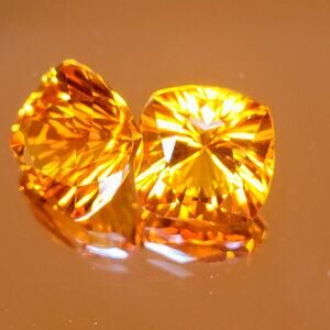 21 Carats of Eye-Popping Gorgeous Vivid Orange Citrines!